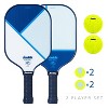 Franklin Sports 2 Player Ploy Paddle with Ball Set - Blue/Light Blue - 2 of 4