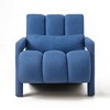 CAVINAS Ergonomics Accent Chair with A Gently Reclined Seat,Luxury Armchair with L-Shaped Armrest,Linen Fabric Lounge Chair for Living Room - 2 of 4