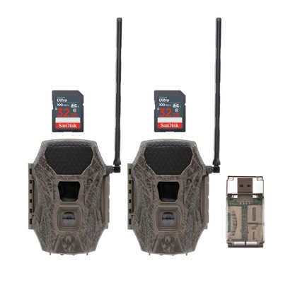 Wildgame Innovations TERRA CELL XT 24MP / DUAL NETWORK Trail Camera with 32GB Memory Card and Card Reader(2 Pack)
