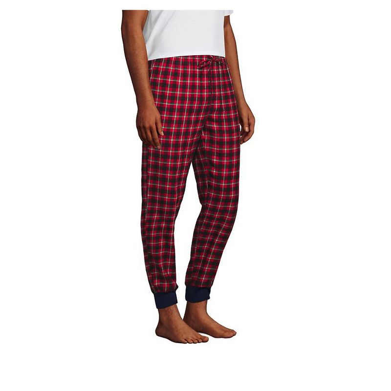 Lands' End Men's Flannel Jogger Pajama Pants, 3 of 4