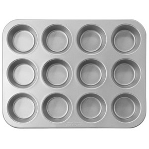 Gibson 12 Cup Nonstick Steel Muffin Pan - 1 of 4