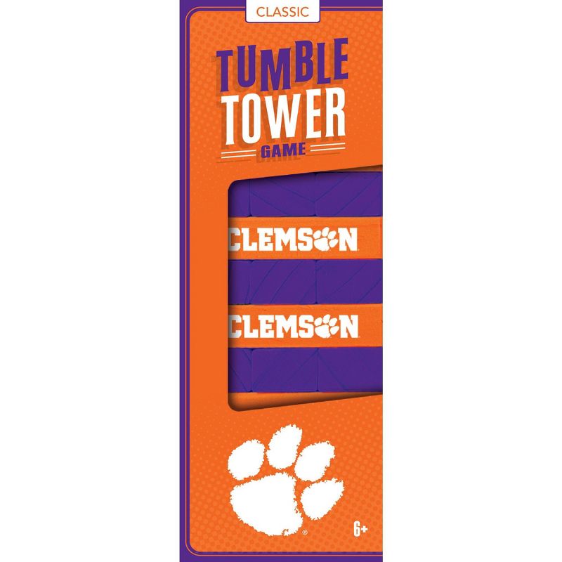MasterPieces Real Wood Block Tumble Towers - NCAA Clemson Tigers, 2 of 6