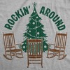 Mens Funny T Shirts Rockin Around Sarcastic Christmas Tree Graphic Novelty Tee For Men - Crazy Dog Men's T Shirt Gift For Christmas - 2 of 4