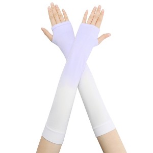 INSPIRE CHIC Women's Gradient Color Fingerless Slim Fit Arm Sleeves 1 Pair - 1 of 4