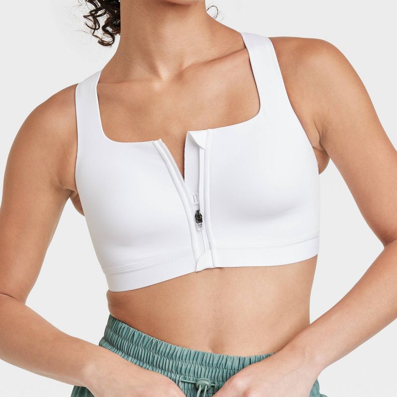 Women's Sculpt High Support Zip Front Sports Bra - All In Motion™, 5 of 7