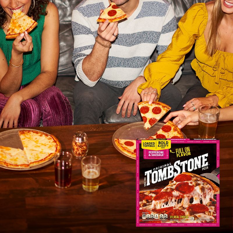Tombstone Original Pepperoni &#38; Sausage Frozen Pizza - 18.4oz, 2 of 11