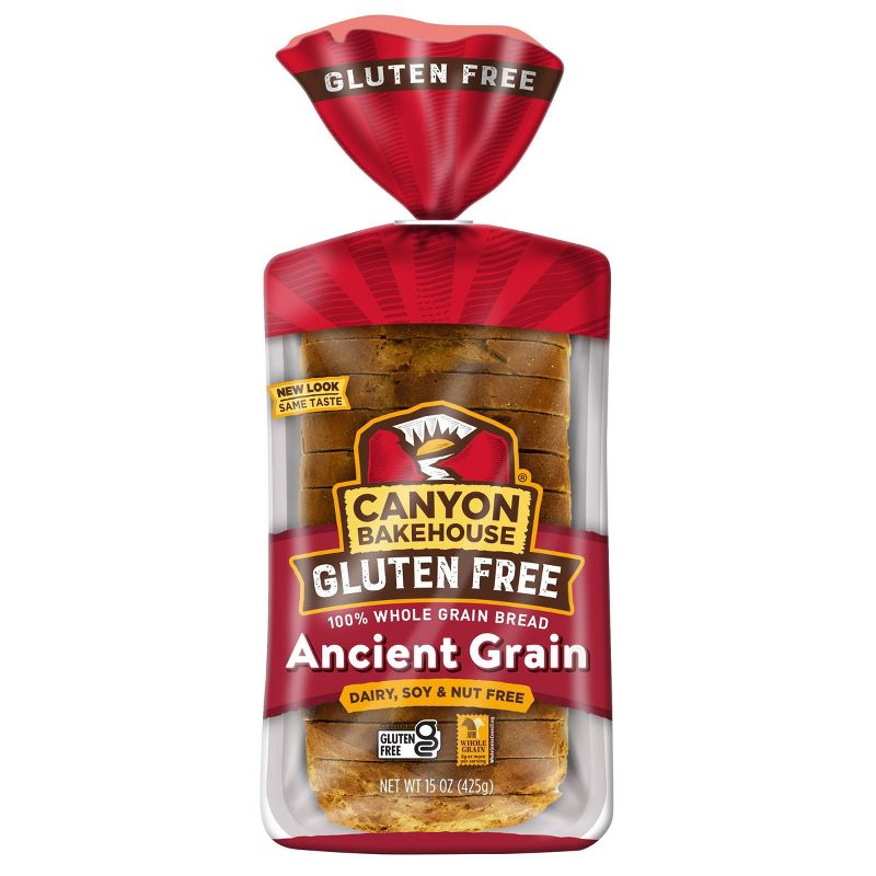 Canyon Bakehouse Gluten Free 100% Whole Wheat Ancient Grain Bread - 15oz, 2 of 12