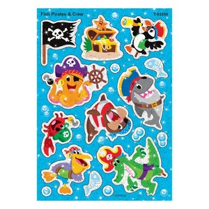 Trend Fish Pirates & Crew Sparkle Stickers, 32 Count (Pack of 6) - 1 of 1