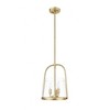 Archis 3-Light Pendant - Nautical Style, Dimmable, Clear Glass Shade, 12" x 15.5" - 2 of 4