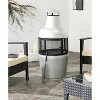 Cartagena Outdoor Chiminea/Fire Pit - PIT1001 - Silver/Black - Safavieh - 2 of 4