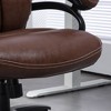 NicBex Adjustable Office Chair Modern PU Leather Computer Office Chair with 5 Castors, Padded Arms, Wide Seat and High Back for Office, Study - 2 of 4
