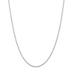 Black Bow Jewelry 1.1mm, 14K White Gold, Solid Baby Rope Chain Necklace - 3 of 4
