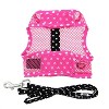 Doggie Design Cool Mesh Dog Harness Under the Sea Collection-Sunglasses Pink and Black Polka Dot - 3 of 3