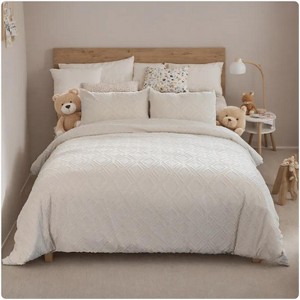 WiKineon Style Quilt Cover Set, Cut Flower Quilt Cover, Tufted Quilt Cover Three-piece Set, One Quilt Cover And Two Pillowcases - 1 of 4