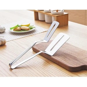 Kitchen stainless steel food clip frying spatula frying fish spatula steak spatula household kitchenware - 1 of 4