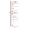 Gulches 12 Bottle Wine Rack with 2 Drawers, 1 Shelf, 24'' Top Decor Not Included, Collection Items Sold Separately - 3 of 4
