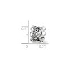Black Bow Jewelry Sterling Silver with White Crystals Bridal Garter Bead Charm - 2 of 3