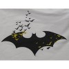 Batman Bat Logo With Flying Bats Men's White Graphic Sleep Shorts - 2 of 3