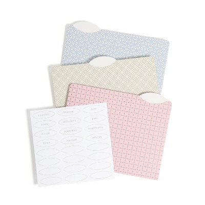 U Brands 12ct File Folders: Non-Pronged, 30 Sheet Capacity, Mint Green, Blush, Light Blue, File Organizer, 1 Pocket