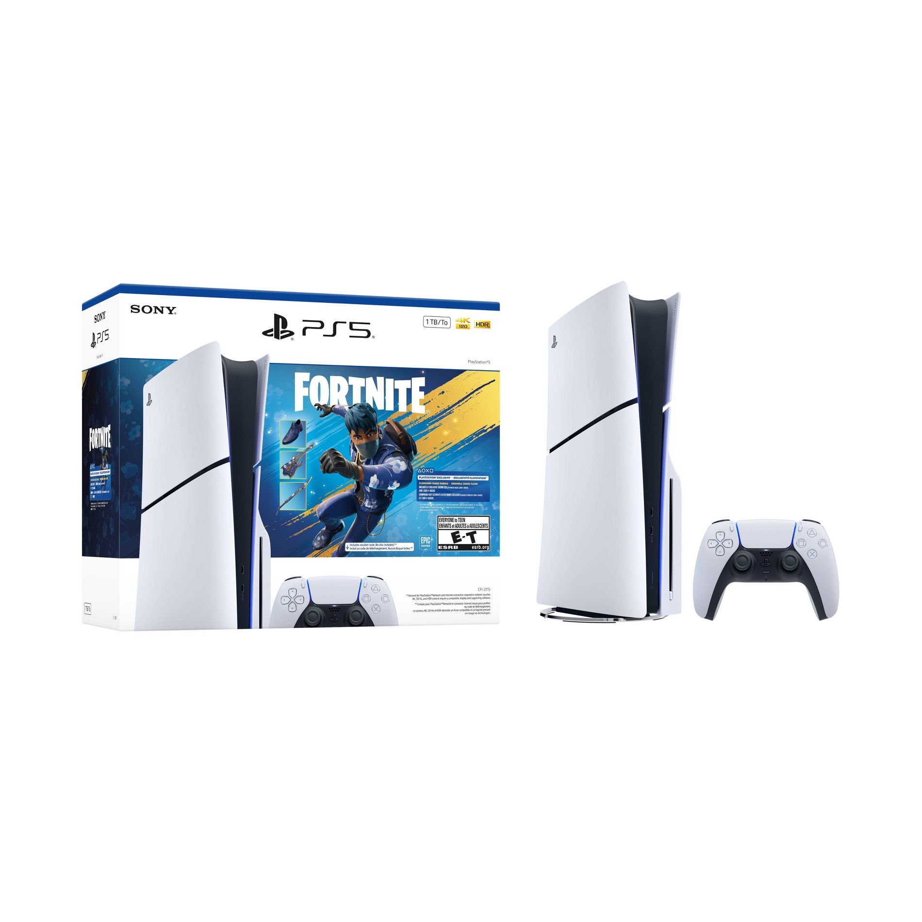 PlayStation 5 1TB Console - Fortnite Flowering Chaos Bundle