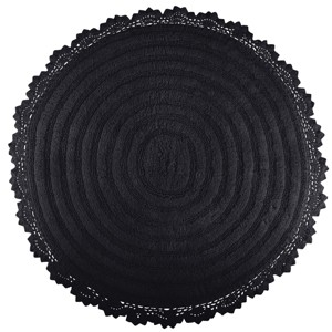 Lavish Home 2-Piece Round Cotton Bath Mat Set - 1 of 4