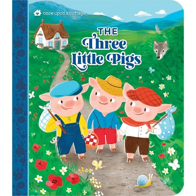 The Three Little Pigs - (Once Upon a Cottage) by  Carmen Crowe (Board Book)