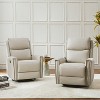 Set of 2 Hilario 30.31''Wide Genuine Leather Swivel Rocker Recliner | ARTFUL LIVING DESIGN - 2 of 4