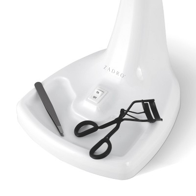 White Dual Magnification Lighted Vanity Mirror