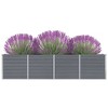 vidaXL Raised Garden Bed Grey Galvanized Steel Large Durable - 2 of 4