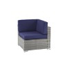 GODEER 7pc Wicker Outdoor Conversation Set - 4 of 4