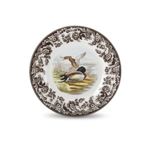 Spode Woodland 8” Dinner Plate, Perfect For Thanksgiving And Other Special Occasions, Made In England, Bird Motifs - 1 of 4