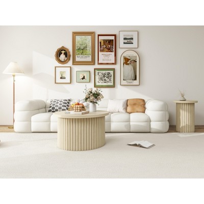 Coffee Table Set of 2 ,Round Coffee Table,Modern Side Tables Accent End Table for Living Room ,Apartment