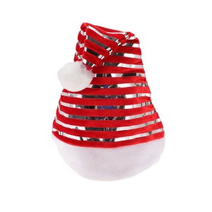 Unique Bargains Christmas Hat Stripes Christmas Hat Polyester Non-woven Fabric 11.81"x16.14" 1 Pc - 1 of 4