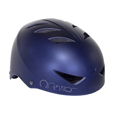 Razor 97862 V-12 Adult One Size Safety Multi Sport Bicycle Helmet with 12 Cooling Vents, Adjustable Strap, and Padding, Satin Navy