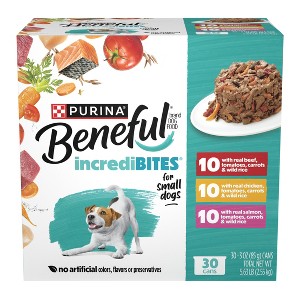 Beneful Incredibites with Chicken, Salmon and Beef Wet Dog Food - 30ct - 1 of 4