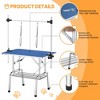 ROOMTEC Adjustable Dog Grooming Table, Foldable Home Pet Grooming Tables with Arm/Noose/Mesh Tray - 4 of 4