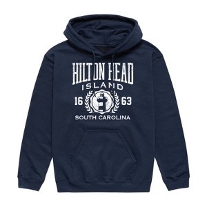 Men's - Instant Message - Hilton Head Island Collegiate Graphic Fleece Pullover Hoodie - 1 of 4