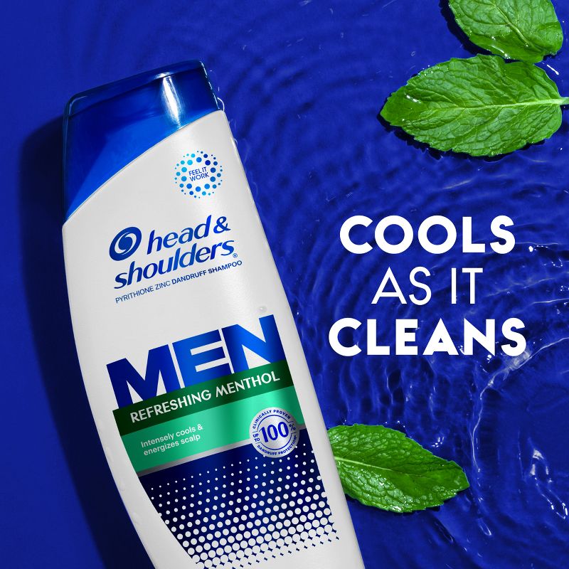 Head &#38; Shoulders Men&#39;s Dandruff Shampoo, Anti-Dandruff Treatment, Refreshing Menthol for Daily Use, Paraben-Free - 28.2 fl oz, 5 of 18