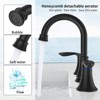 PAGED 8 Inch Widespread Bathroom Faucet 2-Handle Sink Faucet 3 Hole Lavatory Faucet with Pop Up Drain Assembly and Water Supply Hoses - 2 of 4