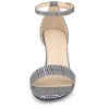 Allegra K Women's Open Toe Adjustable Buckle Ankle Strap Chunky High Heels - 2 of 4