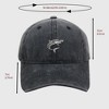 Anna-Kaci Women's Vintage Washed Baseball Cap with Shark Embroidery - 4 of 4