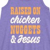 Girls' - Instant Message - Raised On Chicken Nuggets And Jesus Graphic Sleeveless Aline Dress - 2 of 4