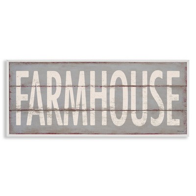 Stupell Industries Farmhouse Rustic Planked Design, 30" x 13"