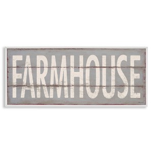 Stupell Industries Farmhouse Rustic Planked Design, 30" x 13" - 1 of 4