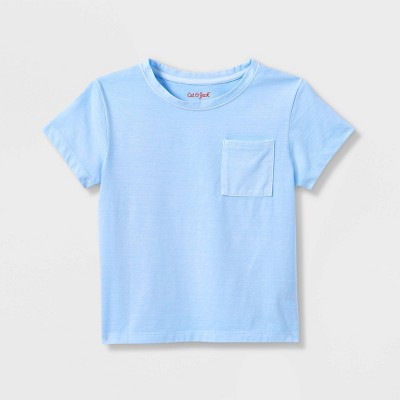 Girls' Washed Knit Short Sleeve T-Shirt - Cat & Jack™