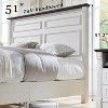 SinCiDo Farmhouse Wood Platform Bed Frame, 51" Headboard, 20" Roman Column Footboard, 2 Storage Drawers, Box Spring Not Needed - 4 of 4