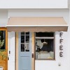 Vynxaria Retractable Awning - 8' x 7' Patio Sun Shade Canopy with Manual Crank - Brown - 3 of 4