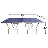 Sevobal Game Tables 8FT Foldable Ping Pong Table with 2 Paddles and 3 Balls for Indoor Outdoor Game, Blue, 96.06"*48.03"*29.92" - 3 of 4