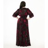 Unique Vintage Women's Plus Velvet Burnout Duster - 3 of 4