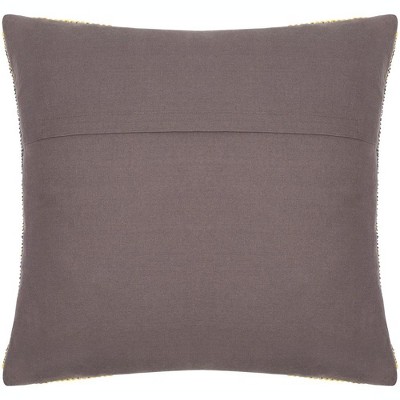 Elsbethen Charcoal and Yellow 14" x 22" Lumbar Pillow Cover